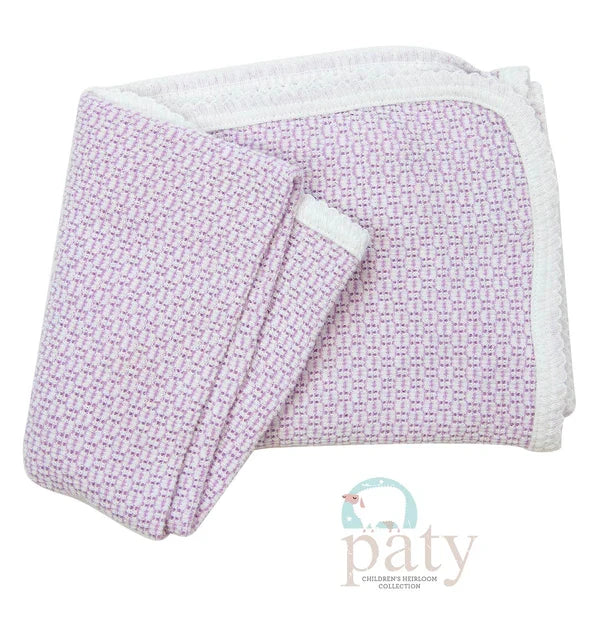Paty Inc Lavender Striped Blanket