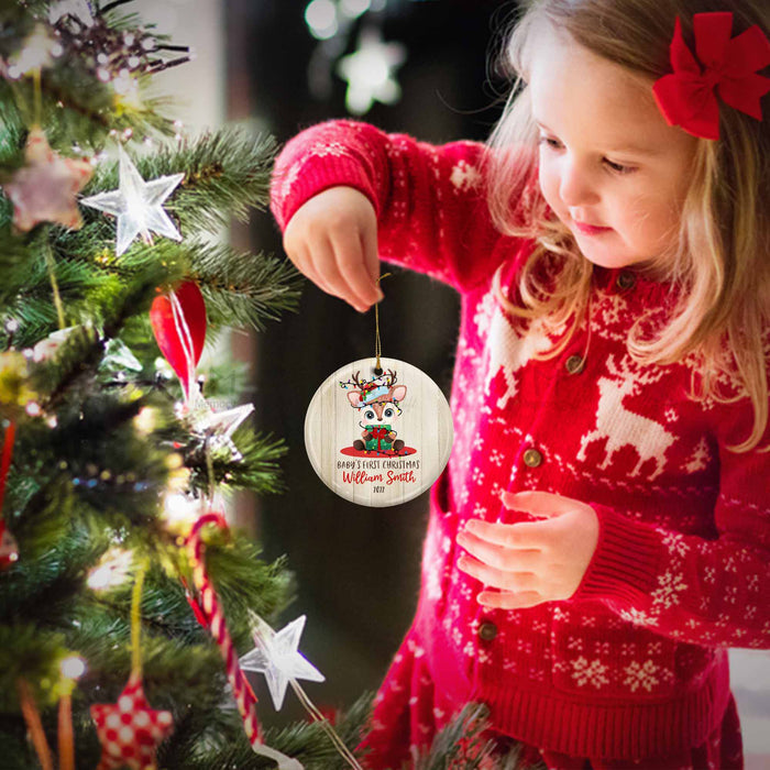 personalized baby's first christmas ornament