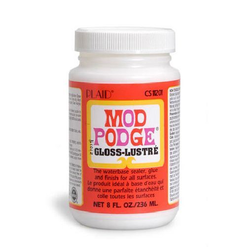 Plaid Mod Podge Gloss 8 oz Waterbase Sealer, Glue and Finish CNS11201 - artcovecrafts.com