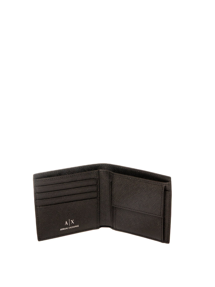 ARMANI EXCHANGE portafoglio logo nero XM000167 AF12702-UC001