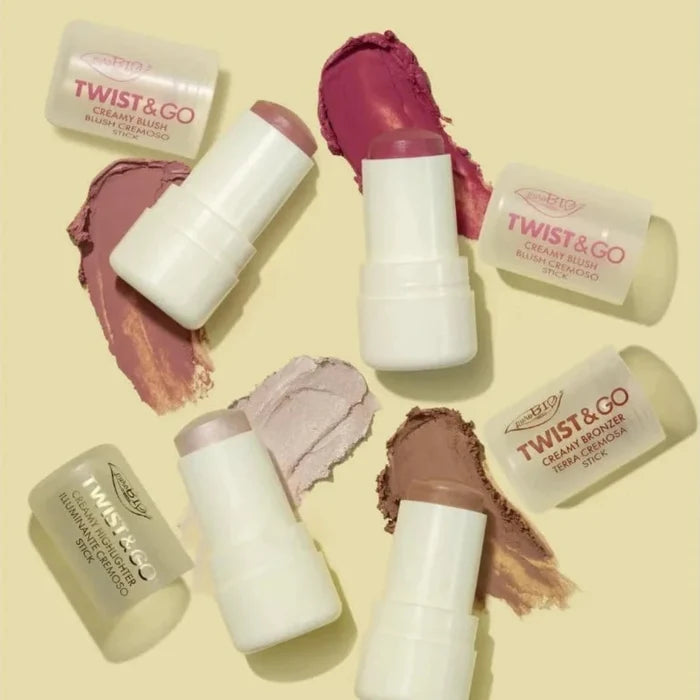 purobio cosmetics – twist & go – creamy Bronzer stick 02