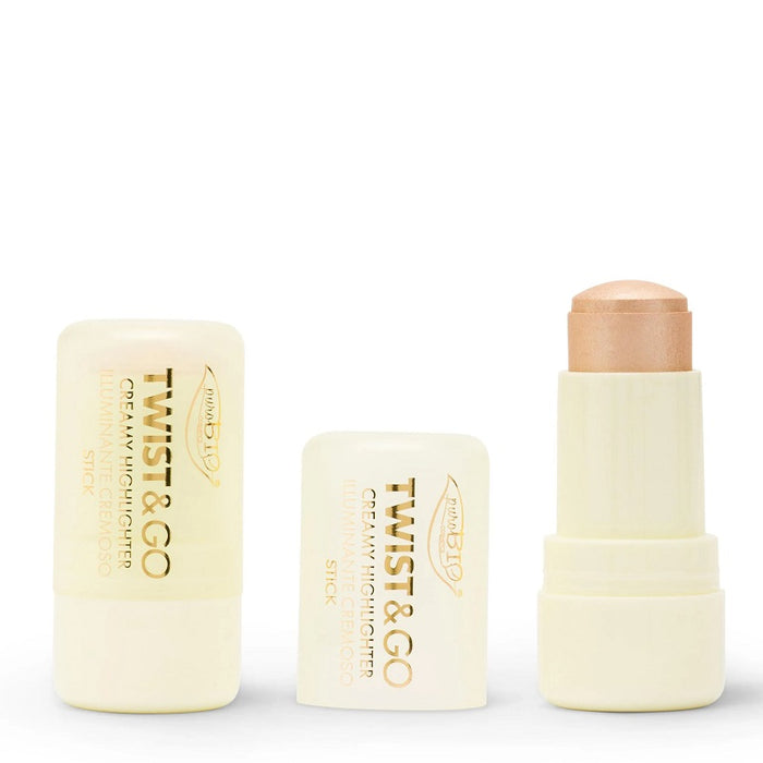 purobio cosmetics – twist & go – highlighter stick 01