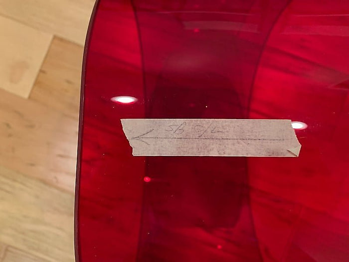 RCI 7x14 Red Acrylic Vistalite Snare Drum Shell