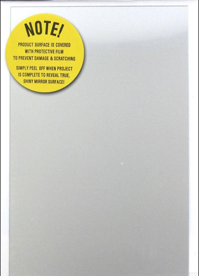 Rectangle Acrylic Plastic Mirror Sheet 6 x 9 Inches - artcovecrafts.com