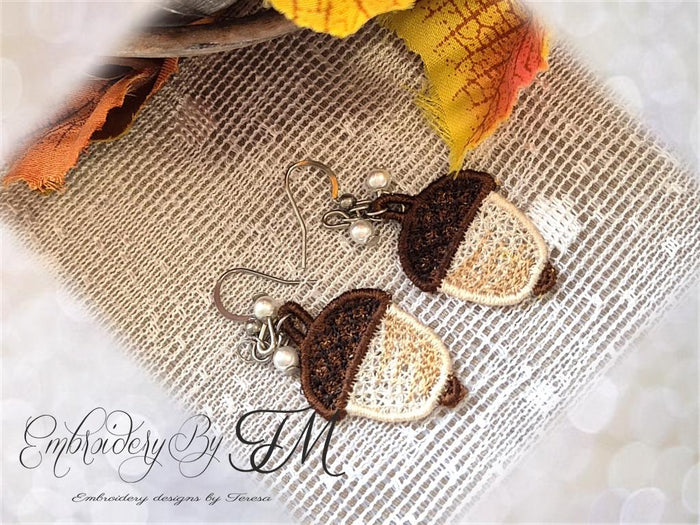 Set Fall earrings / 4x4 hoop