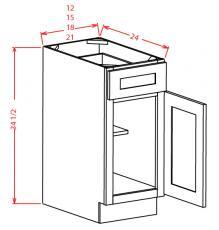 Shaker Antique White 3-Drawer Base Cabinet – RTA Direct