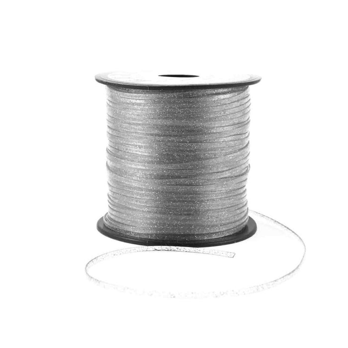 Silver Sparkle Plastic Craft Lace Lanyard Gimp String Bulk 100 Yard Roll - artcovecrafts.com