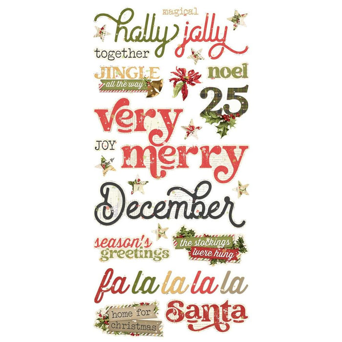 Simple Stories - Foam Stickers - 48/Pkg - Simple Vintage Yuletide. If you want to add a bit of dimension to your projects these foam stickers will do the job. This package is sure to add the finishing touches to your projects. Available at Embellish Away located in Bowmanville Ontario Canada.