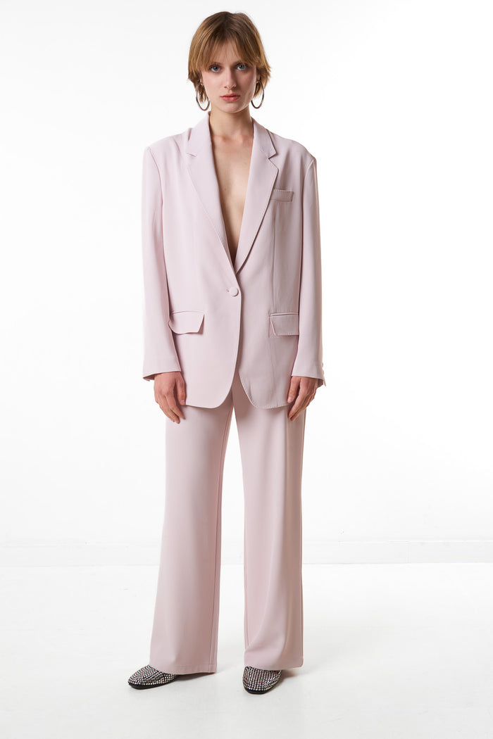Single breasted relaxed tailored blazer wholesale