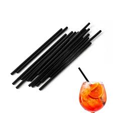 SIP STIR STRAW / 5.25" / BLACK (10/1,000/10,000)
