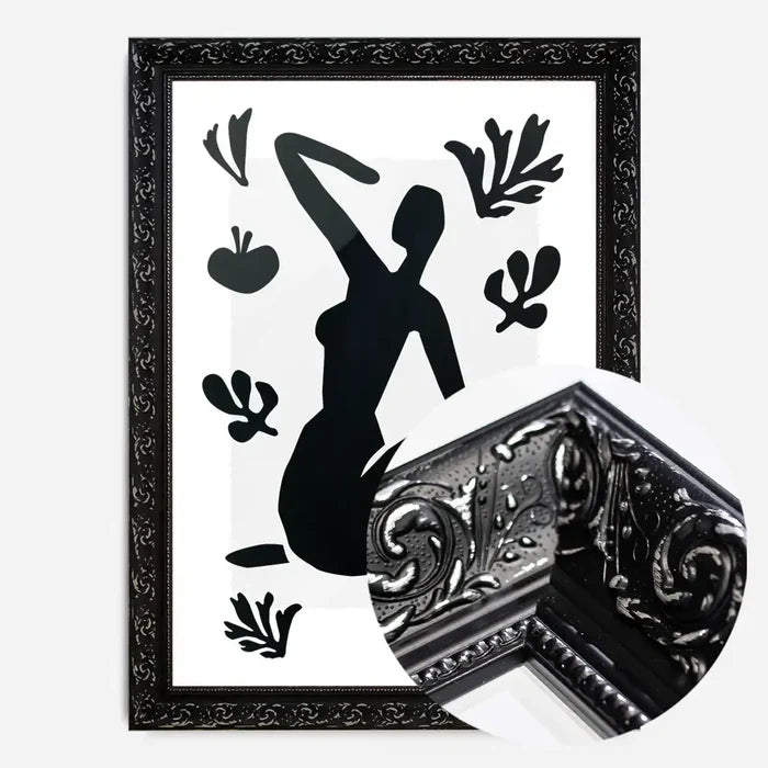 21x30cm | 8¼ x 11¾in / Black Ornate Frame