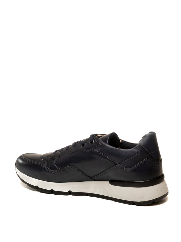 NERO GIARDINI Sneaker pelle blu E500640 DELAVATO-INCANTO