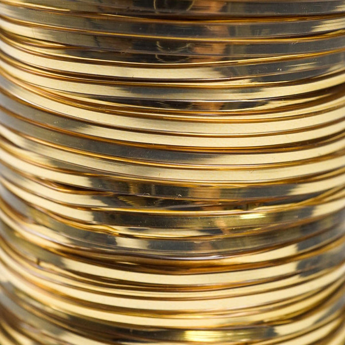 Solid Metallic Gold Plastic Craft Lace Lanyard Gimp String Bulk 50 Yard Roll - artcovecrafts.com