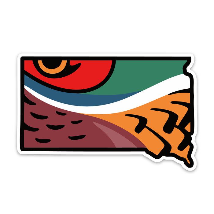 South Dakota Pheasant Decal Sticker