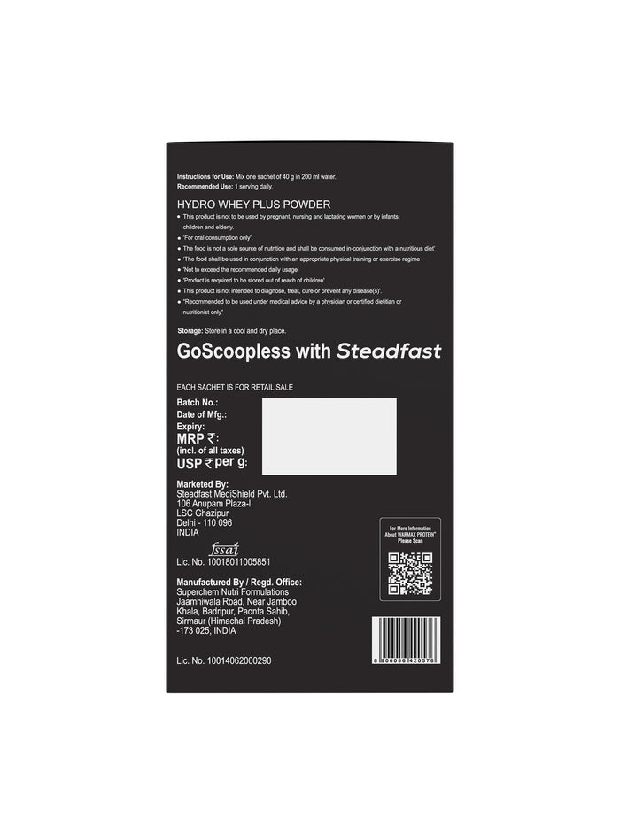 Steadfast Nutrition Warmax Whey Protein - Chocolate