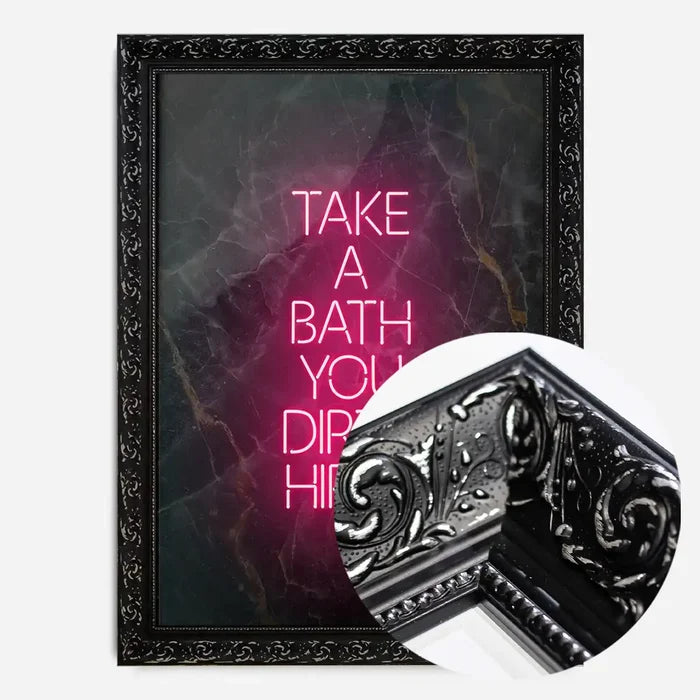 21x30cm | 8¼ x 11¾in / Black Ornate Frame