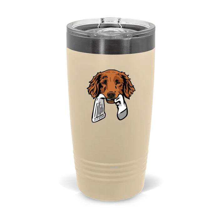 Golden Retriever with a Sock / Prairie Dust