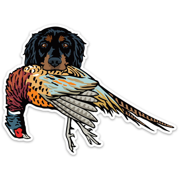 The Gordon Setter Bird Dog Decal Sticker