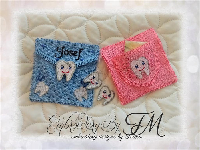 Tooth Fairy Pocket / 4x4 hoop (Design is of course without a name)