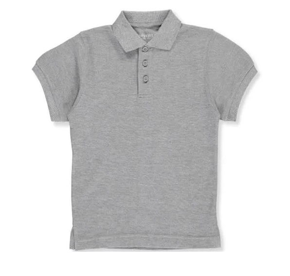 Universal Solid Polo Shirt Heather Grey