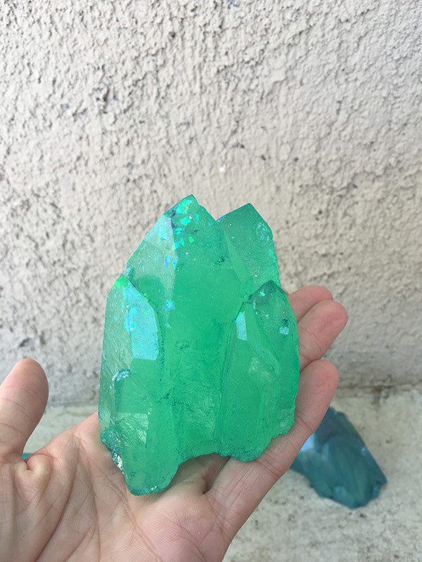 URETHANE GLOW IN THE DARK WALL CRYSTAL- SMALL- ORANGE