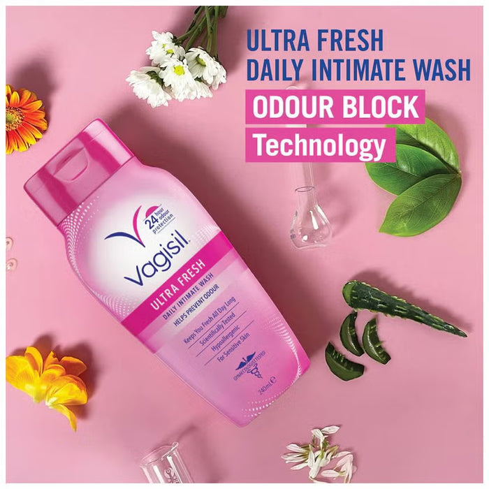 VAGISIL Ultra Fresh Daily Intimate Wash Helps Prevent Odour غسول المناطق الحساسة من فيكاسيل