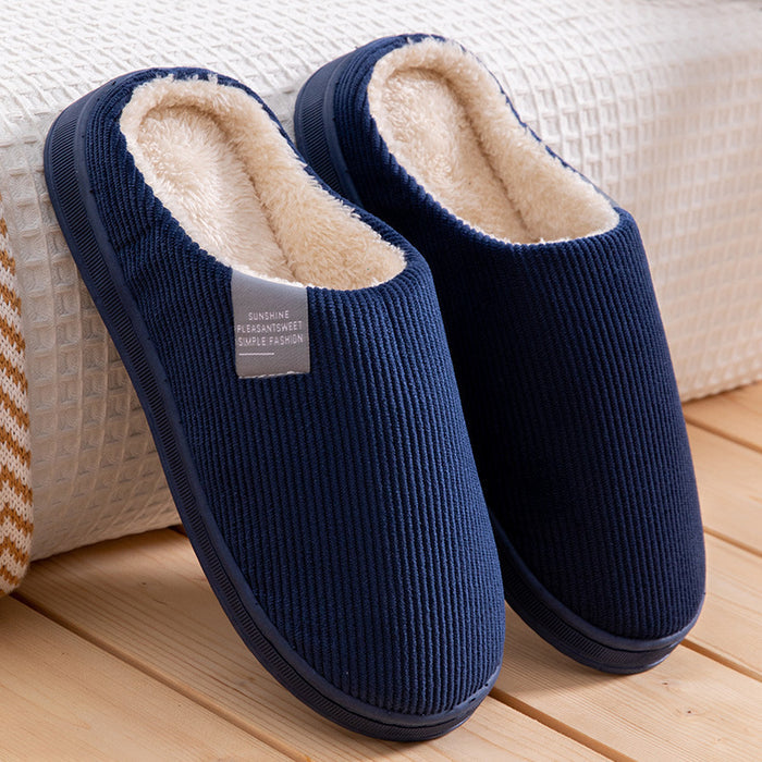 Vertical Strips For Men And Women Couple Indoor Slippers 🇨🇳