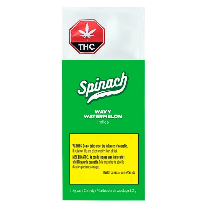 Spinach 1.2 g Spinach Wavy Watermelon 1.2g CO2 Vape Cartridge 510 Carts
