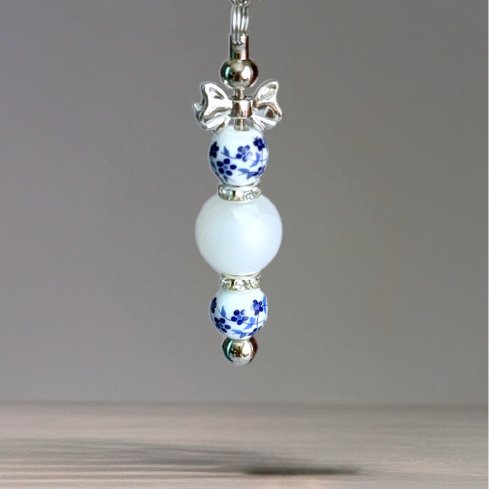 Winter Ice Floral Charm - Tumbler Handle Charm