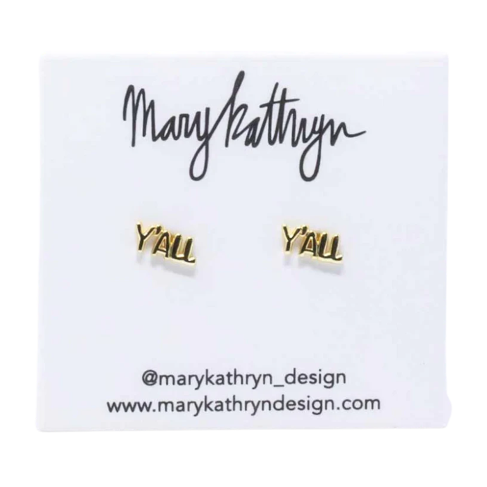 Y'ALL STUD EARRINGS