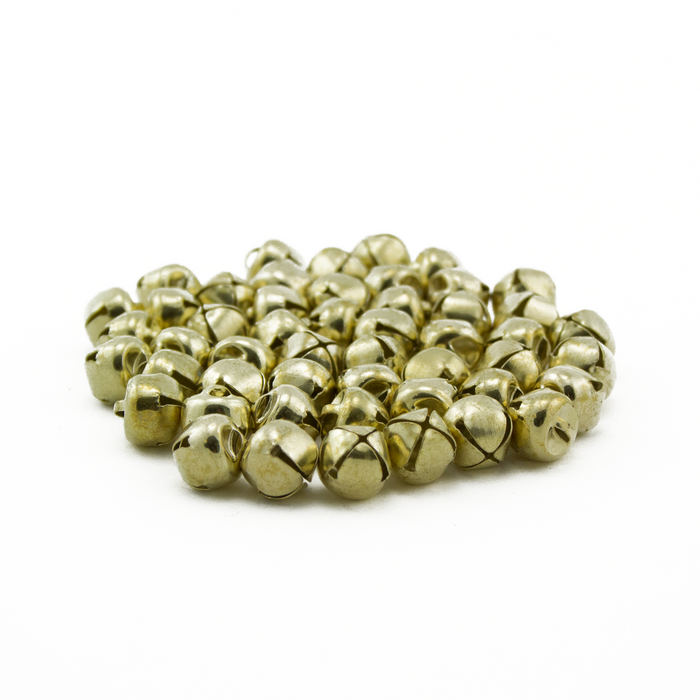 0.5 Inch 13mm Small Mini Craft Jingle Bells Charms 48 Pieces - artcovecrafts.com