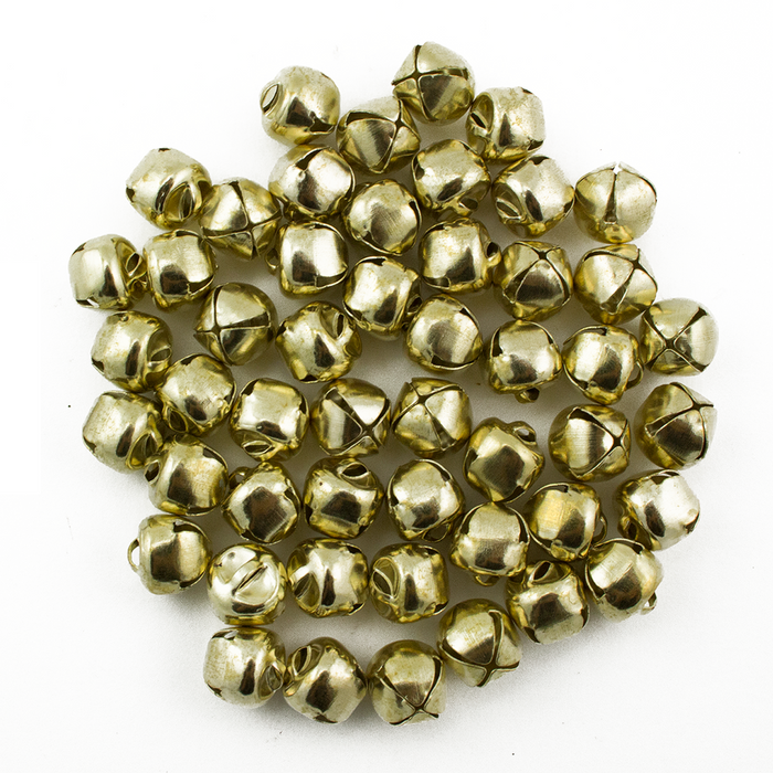 0.5 Inch 13mm Small Mini Craft Jingle Bells Charms 48 Pieces - artcovecrafts.com