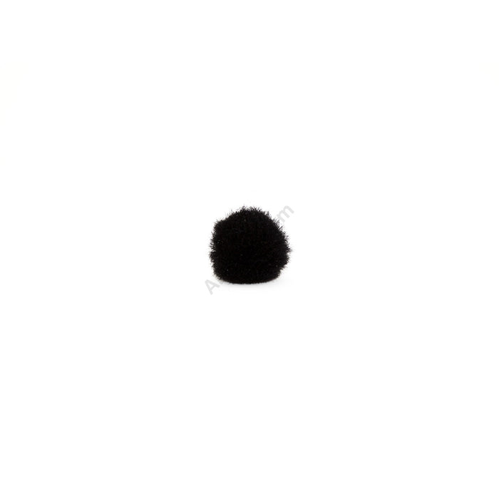 0.5 inch Black Tiny Craft Pom Poms 100 Pieces - artcovecrafts.com
