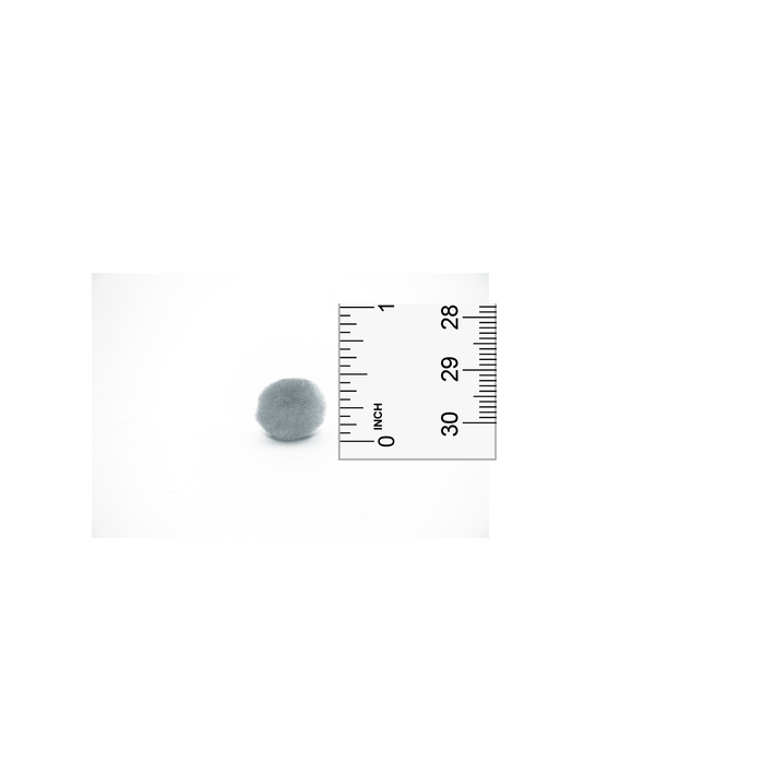 0.5 inch Grey Tiny Craft Pom Poms 100 Pieces - artcovecrafts.com