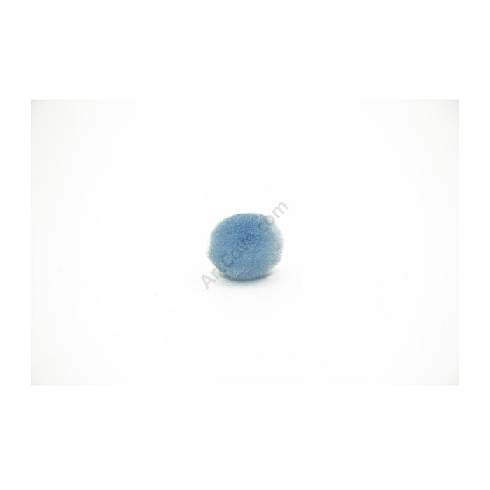 0.5 inch Light Blue Tiny Craft Pom Poms 100 Pieces - artcovecrafts.com