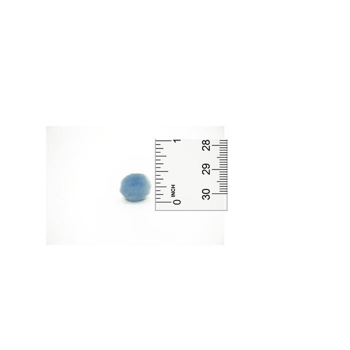 0.5 inch Light Blue Tiny Craft Pom Poms 100 Pieces - artcovecrafts.com
