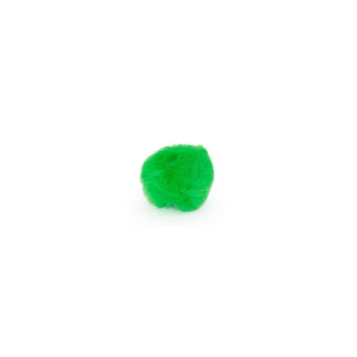 0.5 inch Neon Green Tiny Craft Pom Poms 100 Pieces - artcovecrafts.com