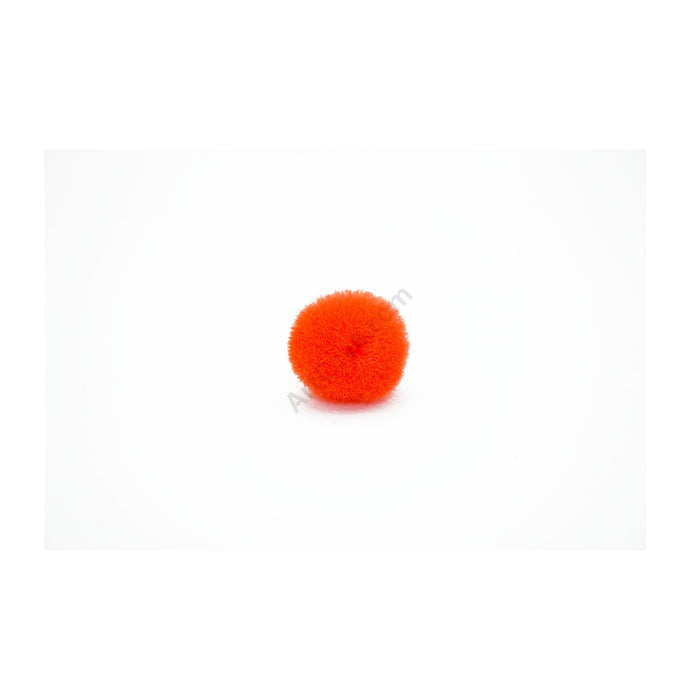 0.5 inch Orange Tiny Craft Pom Poms 100 Pieces - artcovecrafts.com