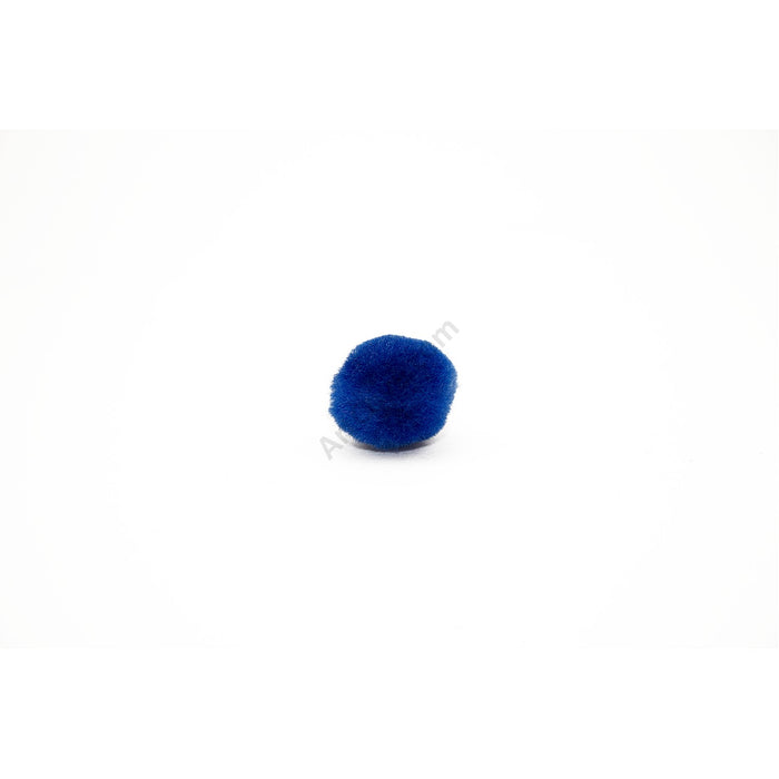 0.5 inch Royal Blue Tiny Craft Pom Poms 100 Pieces - artcovecrafts.com