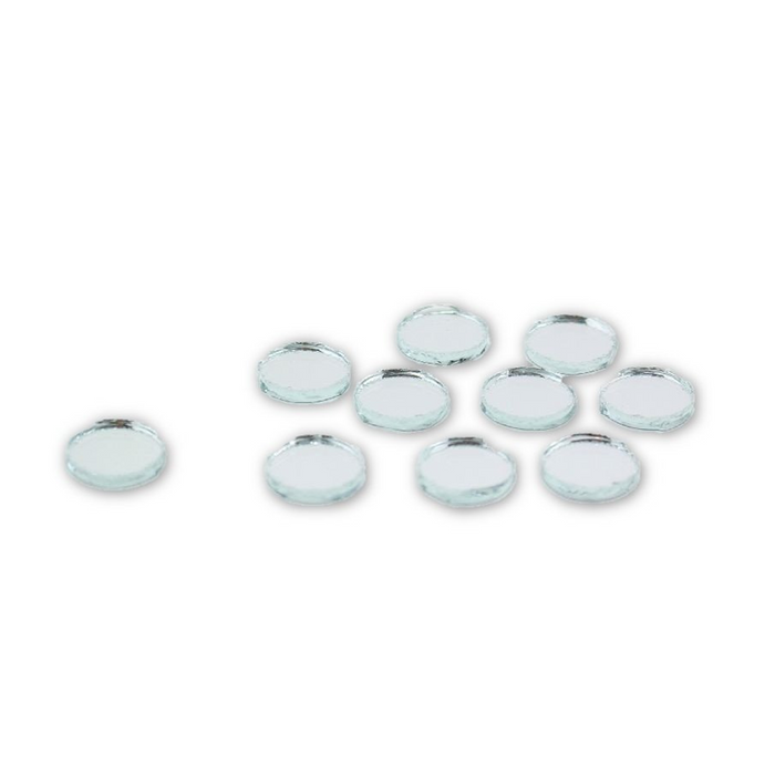 0.5 inch Small Tiny Round Craft Mirrors Bulk 50 Pieces Mirror Mosaic Tiles - artcovecrafts.com