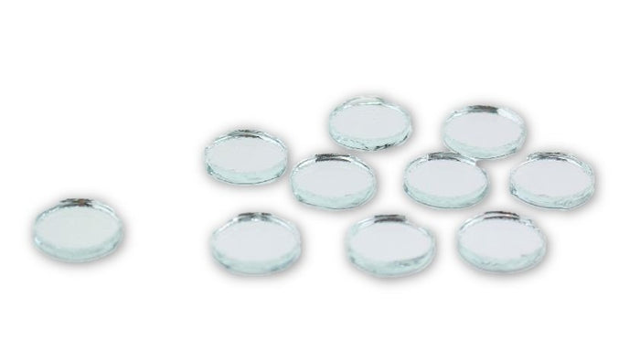 0.5 inch Small Tiny Round Craft Mirrors Bulk 50 Pieces Mirror Mosaic Tiles - artcovecrafts.com