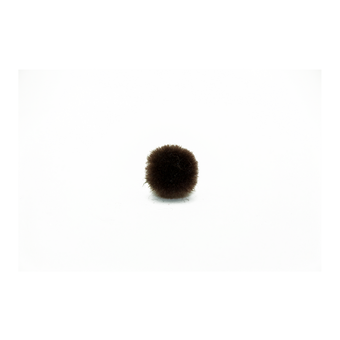 0.75 inch Brown Mini Craft Pom Poms 100 Pieces - artcovecrafts.com