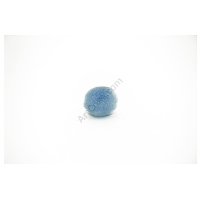 0.75 inch Light Blue Mini Craft Pom Poms 100 Pieces - artcovecrafts.com