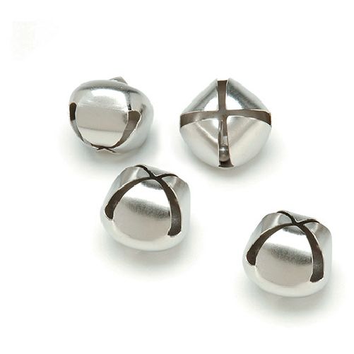 1" Darice Silver Jingle Bells 18 Pieces 1099-25