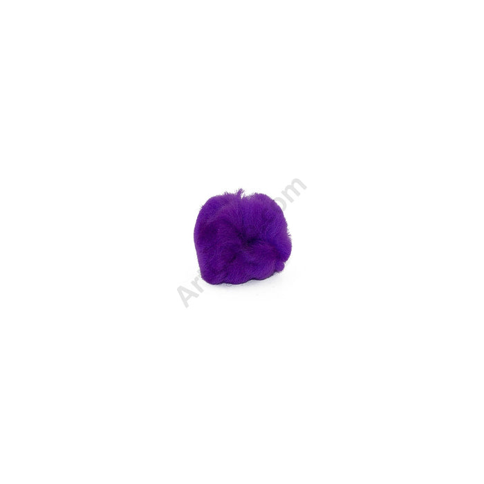 1 inch Purple Small Craft Pom Poms 100 Pieces - artcovecrafts.com