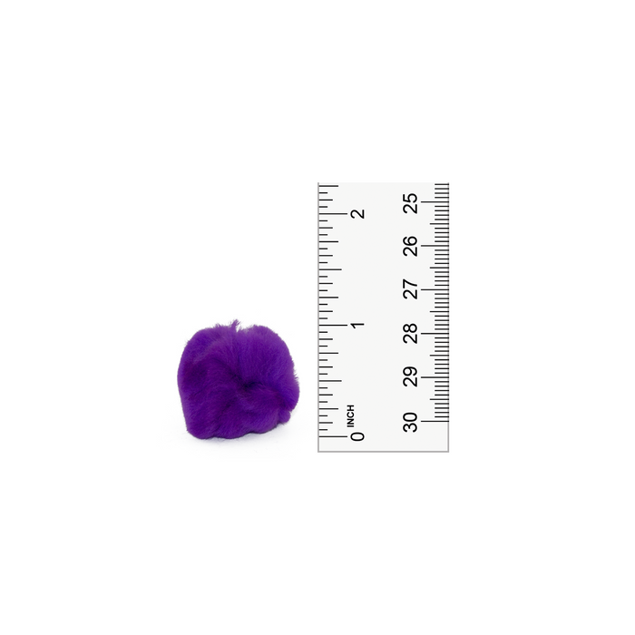 1 inch Purple Small Craft Pom Poms 100 Pieces - artcovecrafts.com