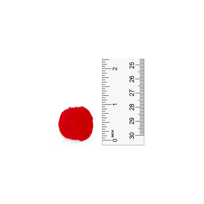 1 inch Red Small Craft Pom Poms 100 Pieces - artcovecrafts.com