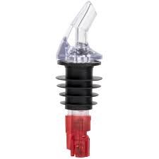 1 OZ. CLEAR SPOUT / RED TAIL M EASURED LIQUOR POURER WITHOUT