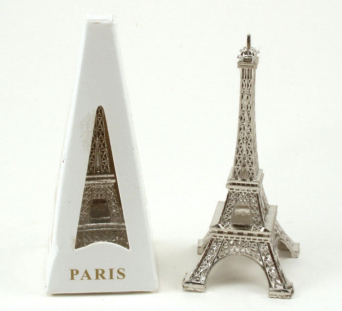 10 inch Silver Eiffel Tower Figurine 1 Piece - artcovecrafts.com
