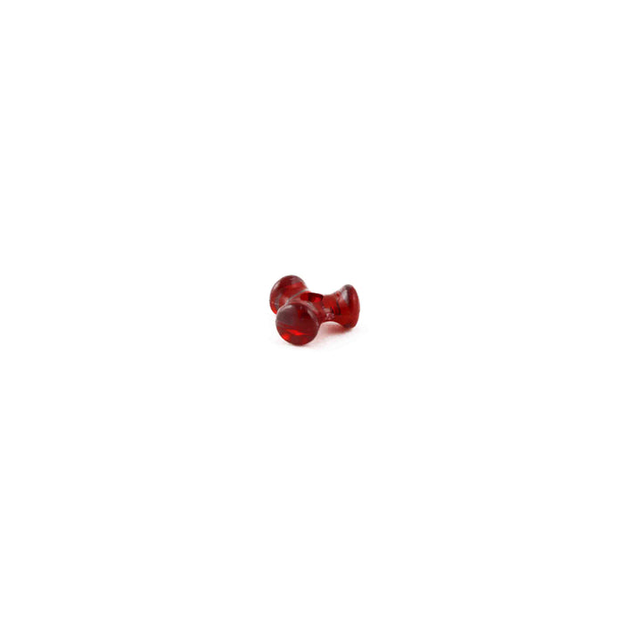 11 mm Acrylic Christmas Red Tri Beads Bulk 1,000 Pieces - artcovecrafts.com